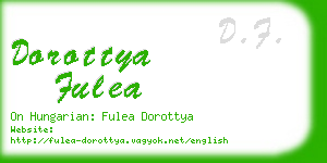 dorottya fulea business card